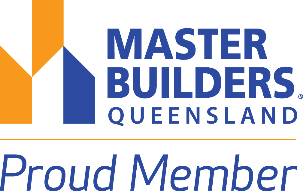 Master Builders Queensland logo with Proud Member badge.